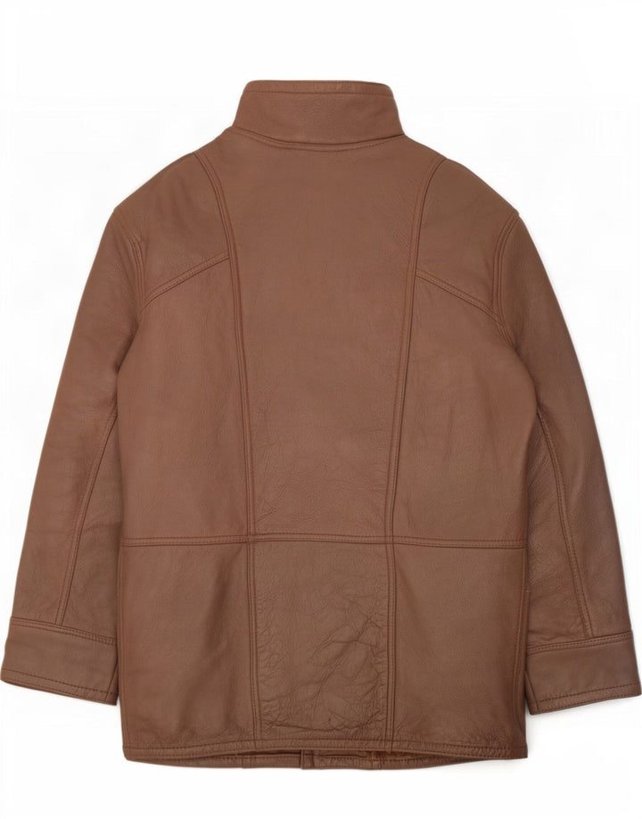 Vintage Damen Lammfelljacke UK 14 Mittelbraun