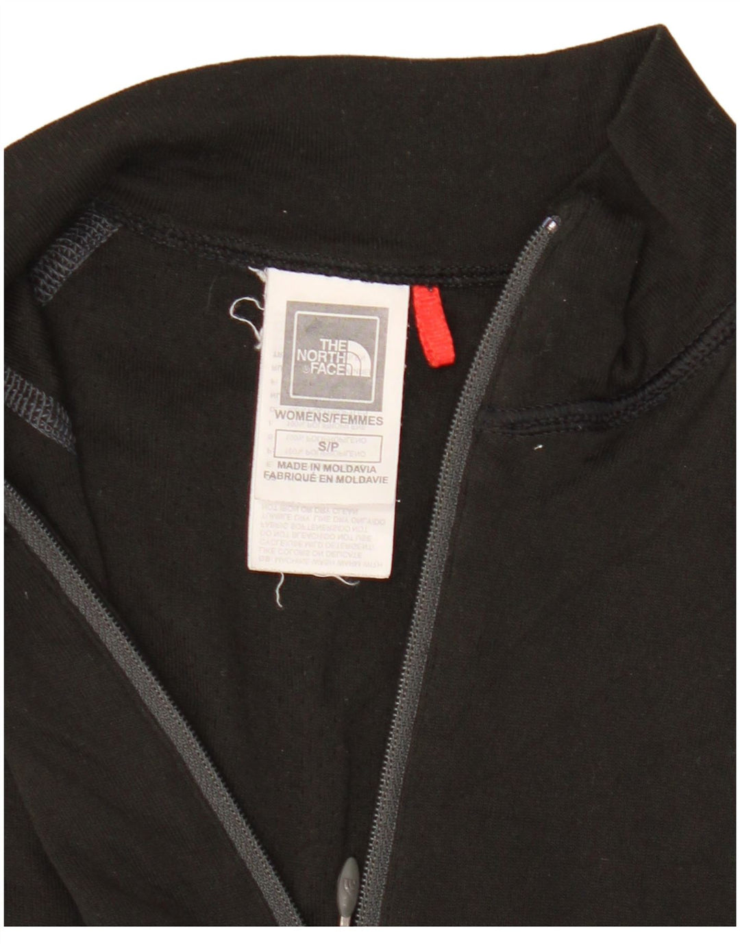 The North Face Damen-Pullover-Trainingsanzugoberteil mit Reißverschluss, Größe S, Schwarz