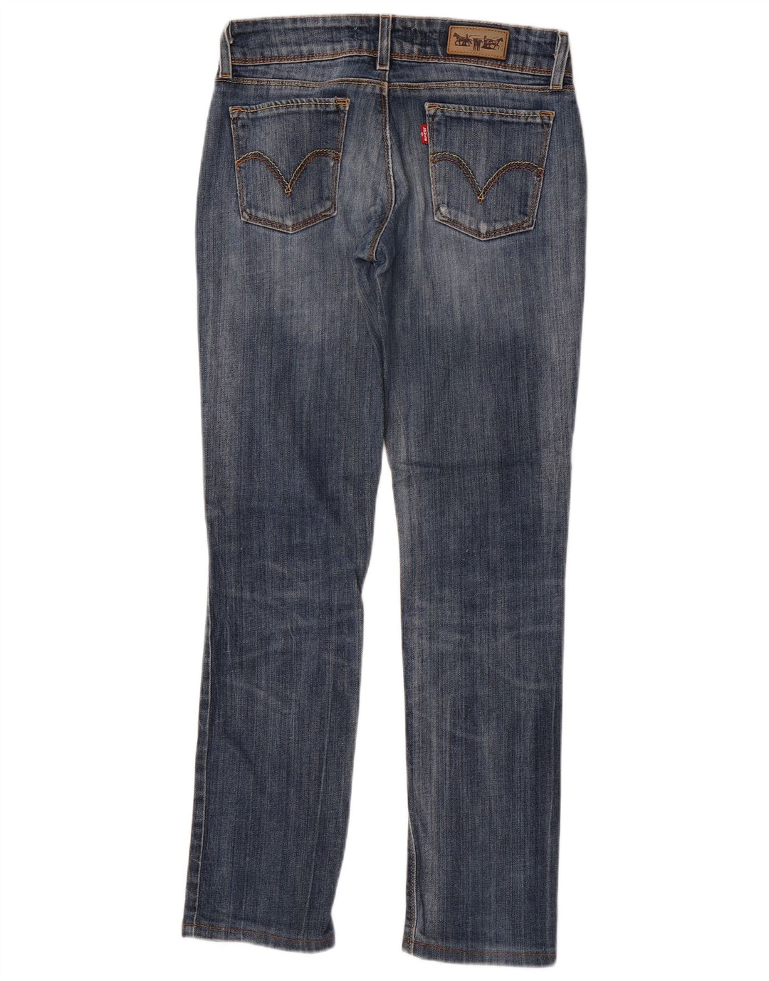 Levi's Damen 571 Slim Jeans W29 L30 Blaue Baumwolle