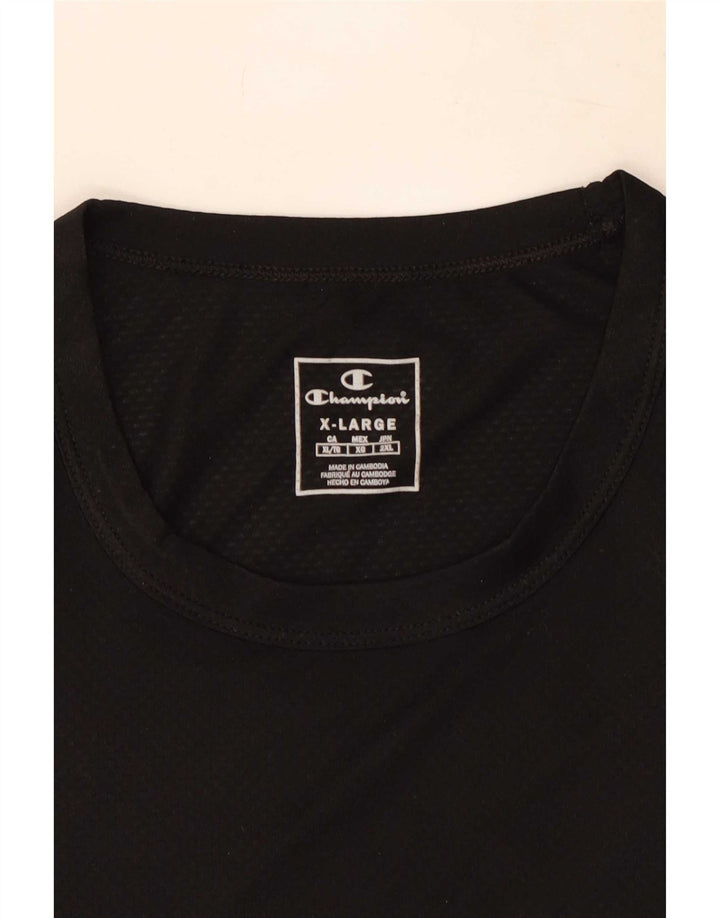 Champion Mens Graphic Vest Top XL Schwarz