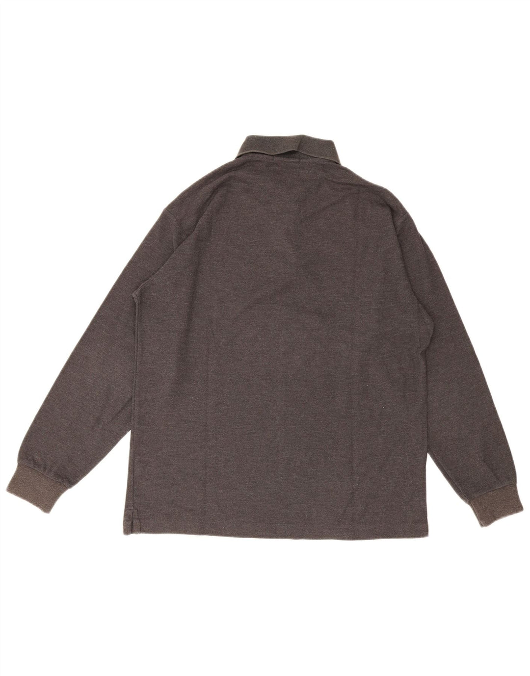 Fila Herren Langarm-Poloshirt, kleine graue Baumwolle