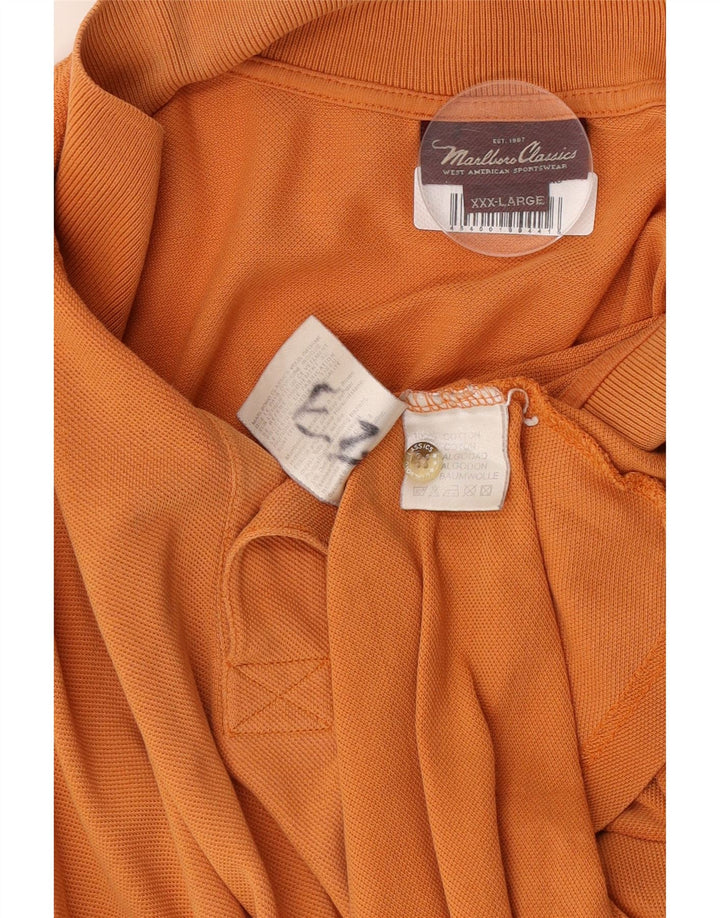 Marlboro Classics Herren Poloshirt 3XL Orange Baumwolle
