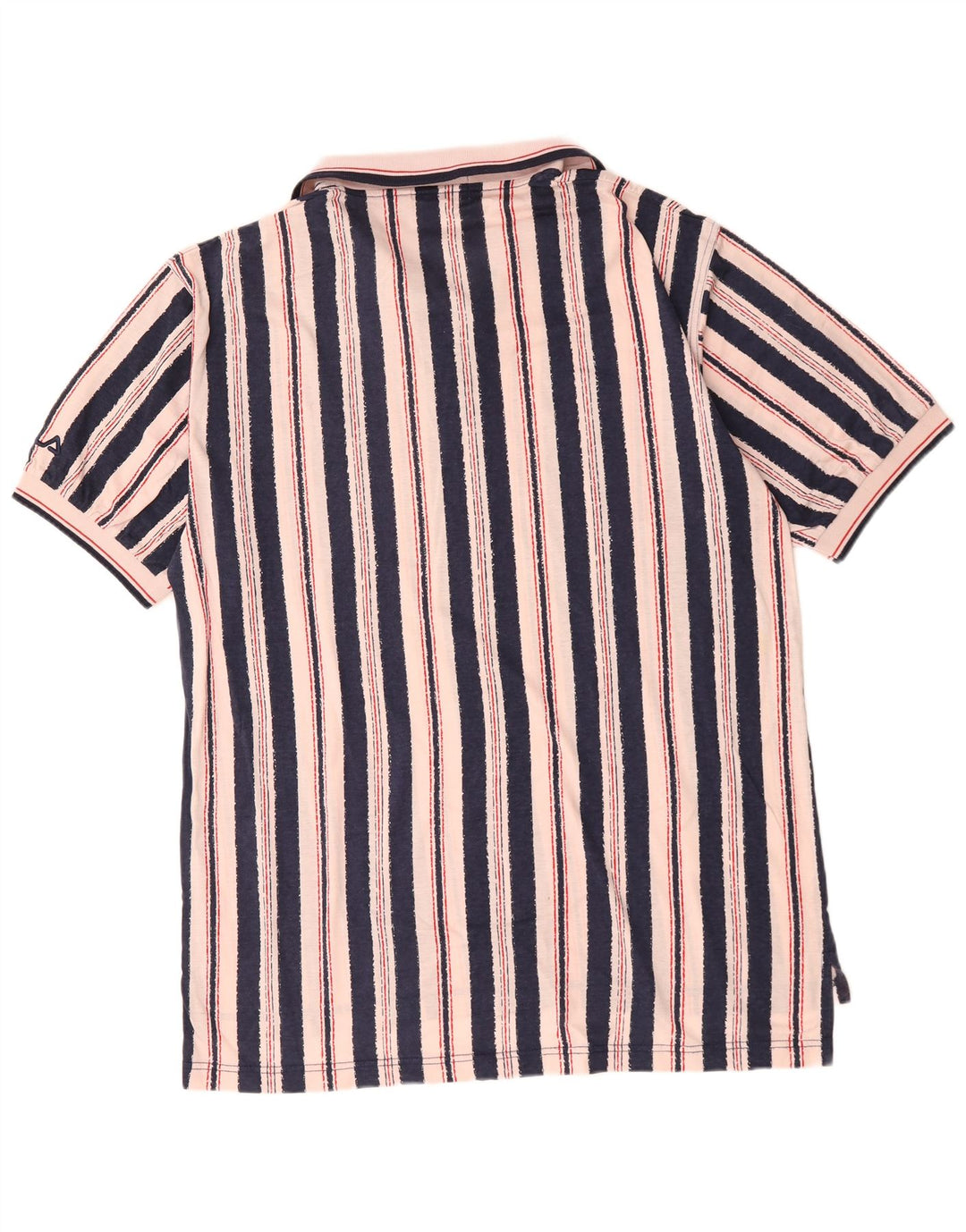 Fila Herren Poloshirt XL rosa gestreift aus Baumwolle