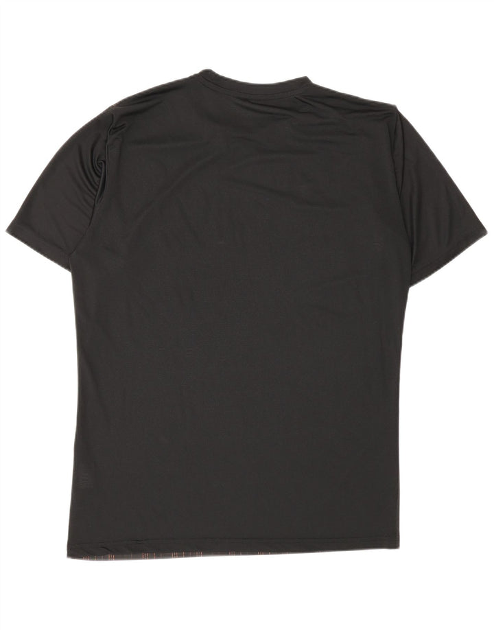 Puma Herren T-Shirt Oberteil Mittel Schwarz Geometrisch Polyester