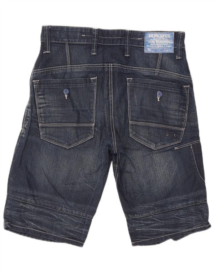 Jack & Jones Herren Cargo Denim Shorts Medium W32 Marineblau Baumwolle