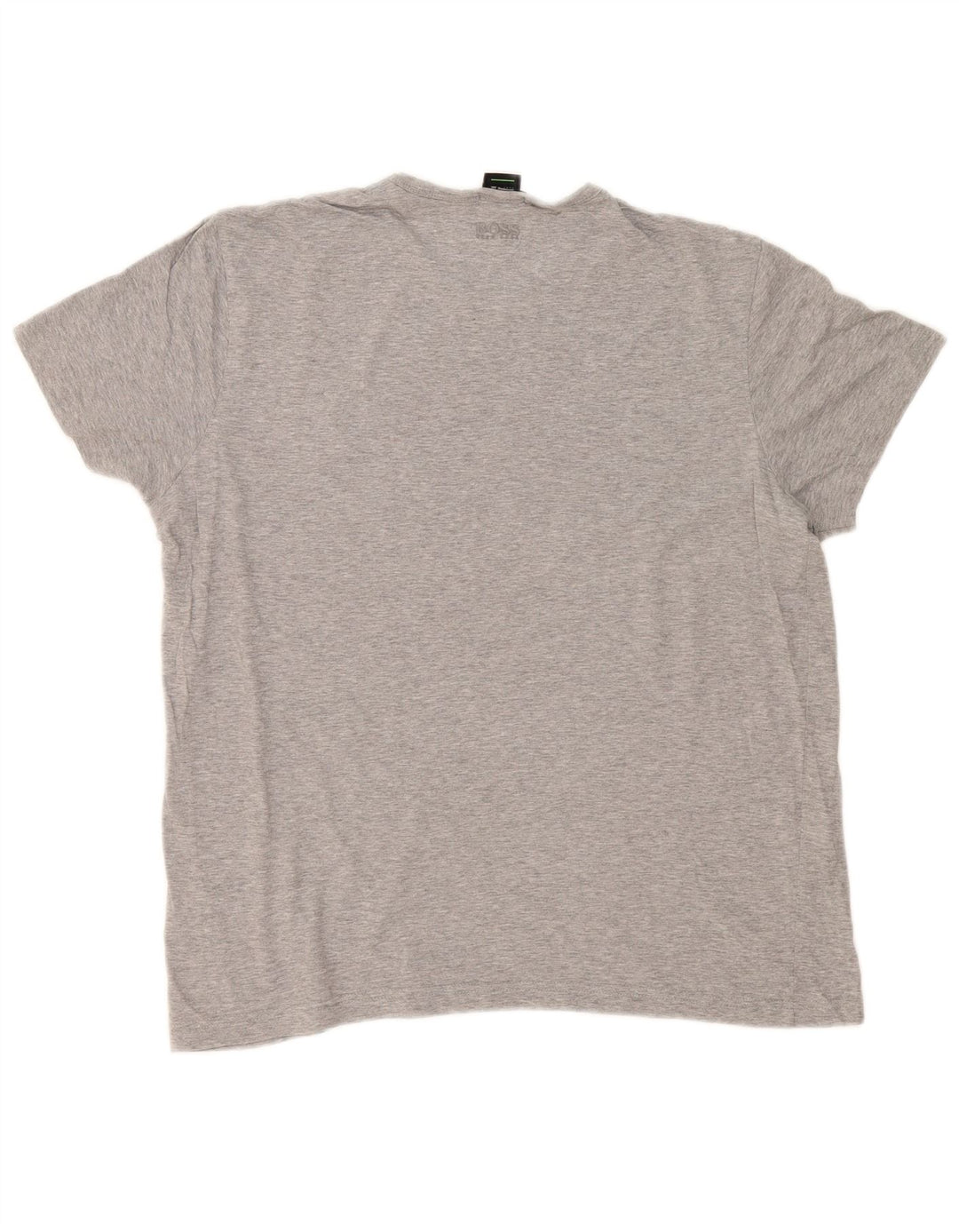 Hugo Boss Herren-T-Shirt mit normaler Passform, Grafik, Größe L, Grau, Baumwolle