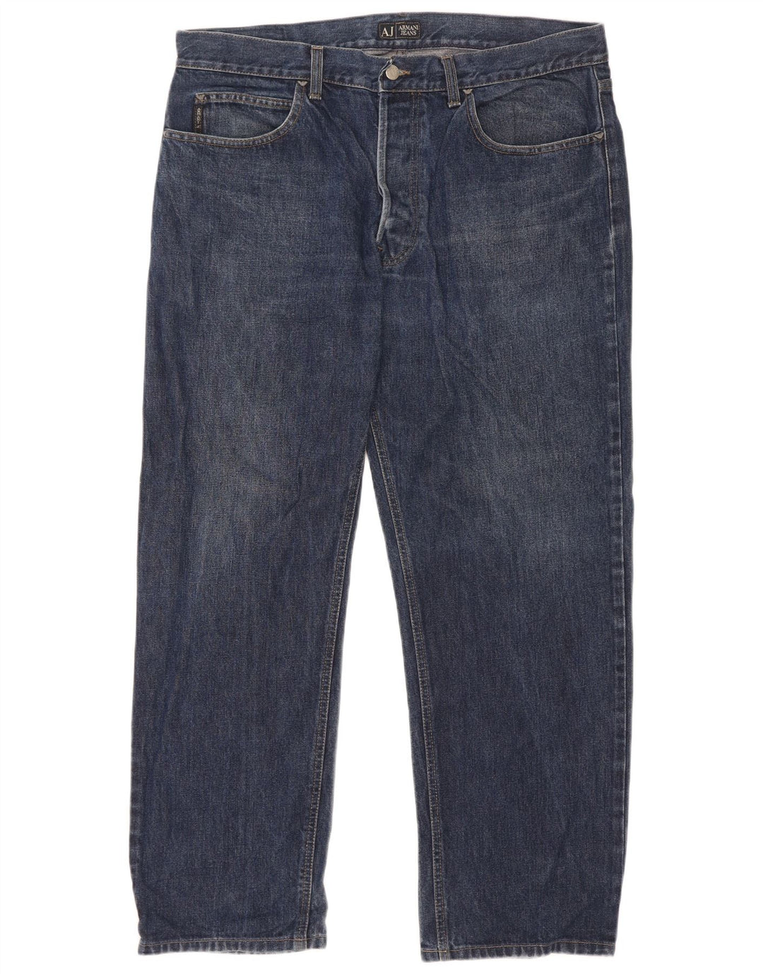 Armani Herren Straight Jeans W40 L30 Blau