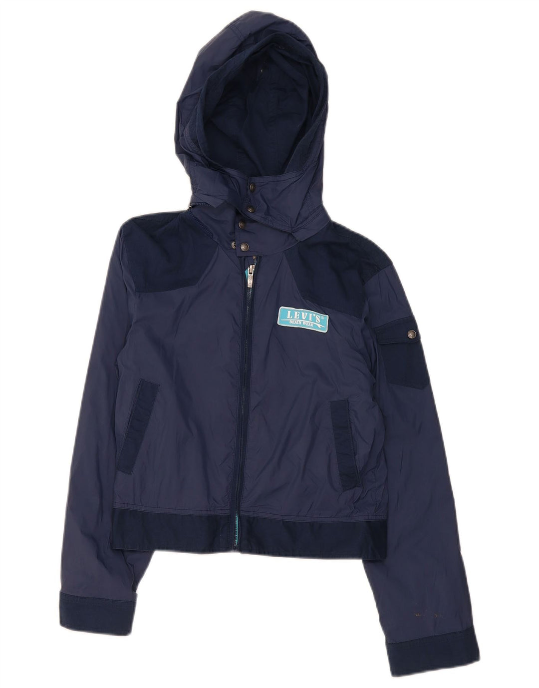 Levi's Bomberjacke mit grafischer Kapuze für Jungen, 11–12 Jahre, Marineblau, Farbblock