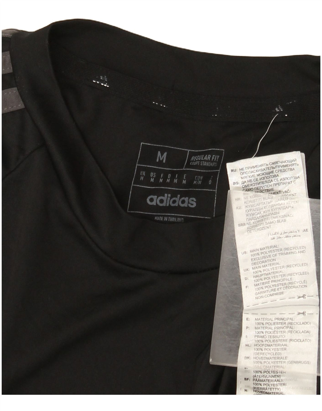Adidas Herren Aeroready Regular Fit T-Shirt Top Medium Schwarz Polyester