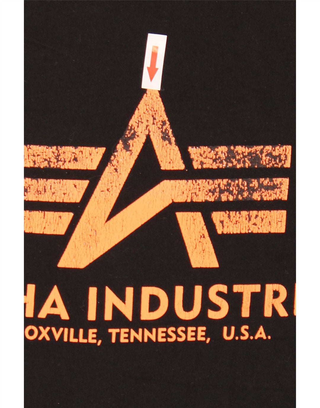 Alpha Industries Herren-T-Shirt mit Grafik, Größe S, schwarze Baumwolle