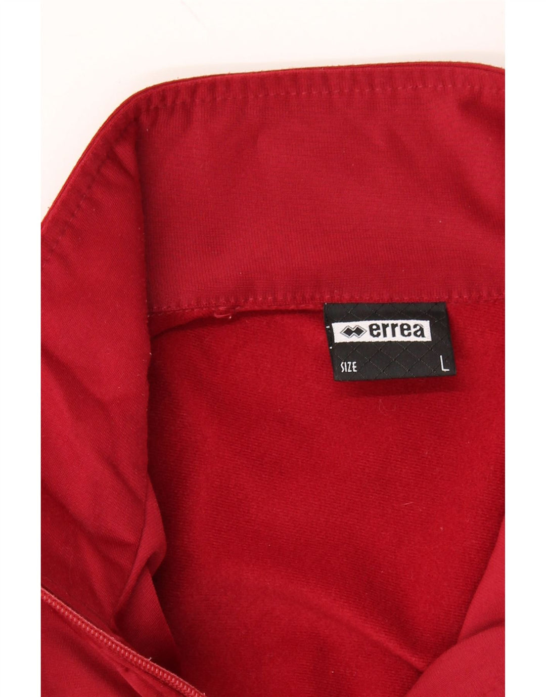 ERREA Mens Graphic Tracksuit Top Jacket Large Red Colourblock Polyester Vintage Errea and Second-Hand Errea from Messina Hembry 