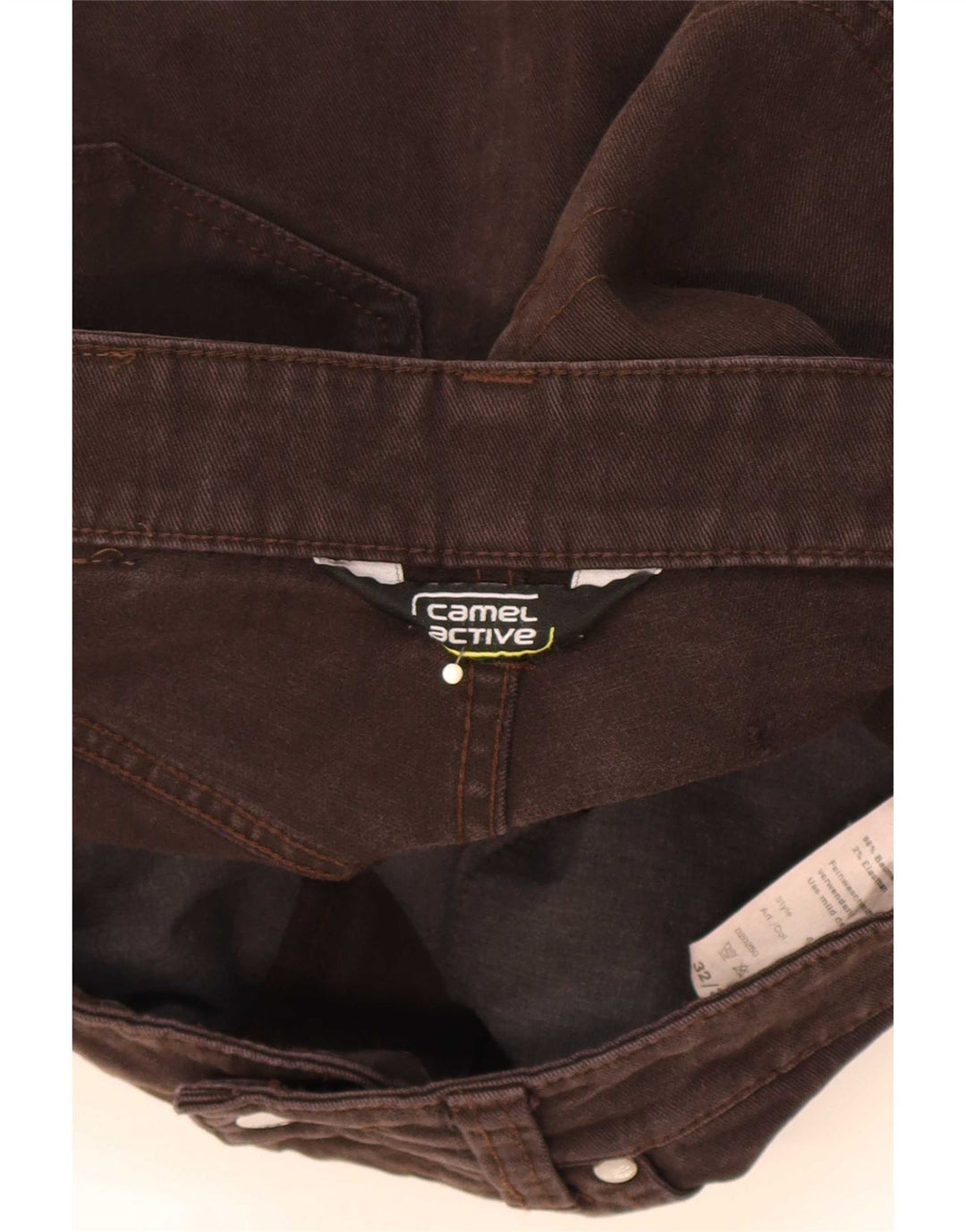 Camel Active Herren Tapered Jeans W31 L31 Braune Baumwolle