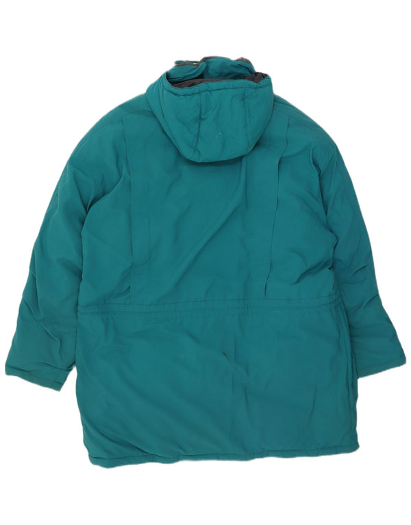Valmeline Herren-Windbreaker-Mantel mit Kapuze, UK 42, XL, blaues Nylon