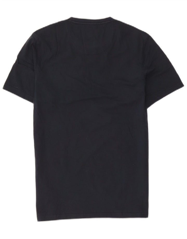 Barbour Tailored Fit Grafik-T-Shirt-Oberteil für Herren aus mittelblauer Baumwolle