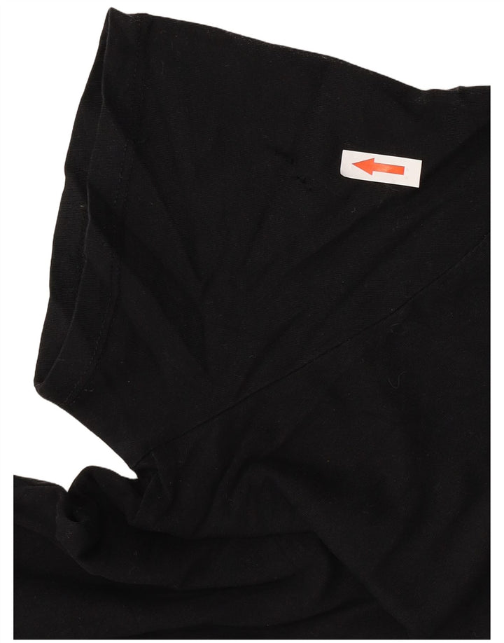 Zara Damen T-Shirt Top UK 16 Large Schwarz