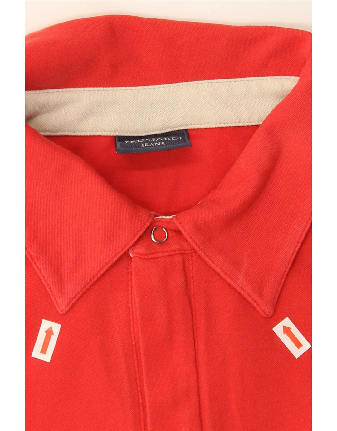 Trussardi Herren-Poloshirt 2XL aus roter Baumwolle