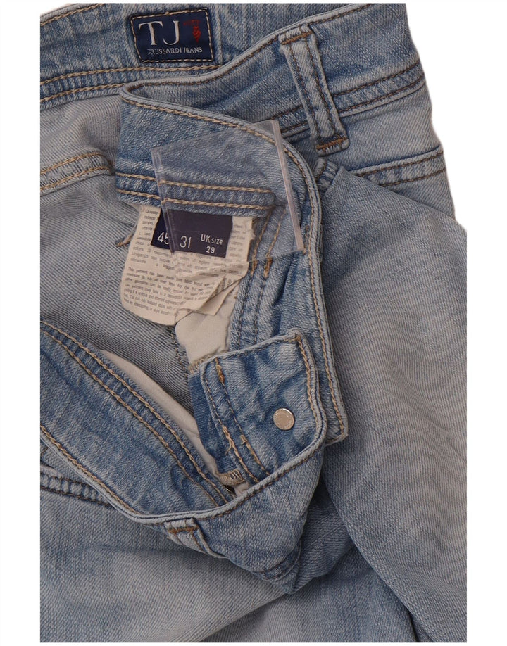 TRUSSARDI Womens Slim Jeans IT 45 Large W32 L32 Blue Cotton