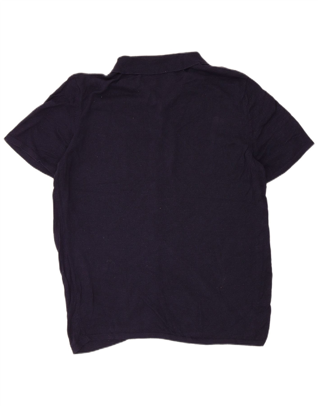 Zara Herren Kurzarmhemd XL Marineblau Rayon