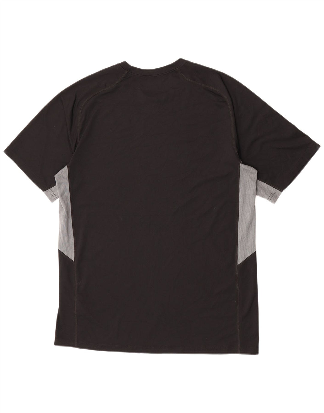 Nike Herren Dri Fit T-Shirt-Oberteil, großes, schwarzes Farbblock-Polyester