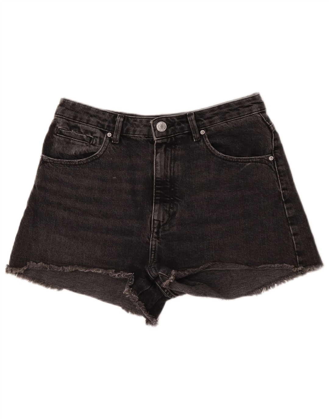 Zara Damen Jeansshorts EU 40 Medium W30 Schwarz