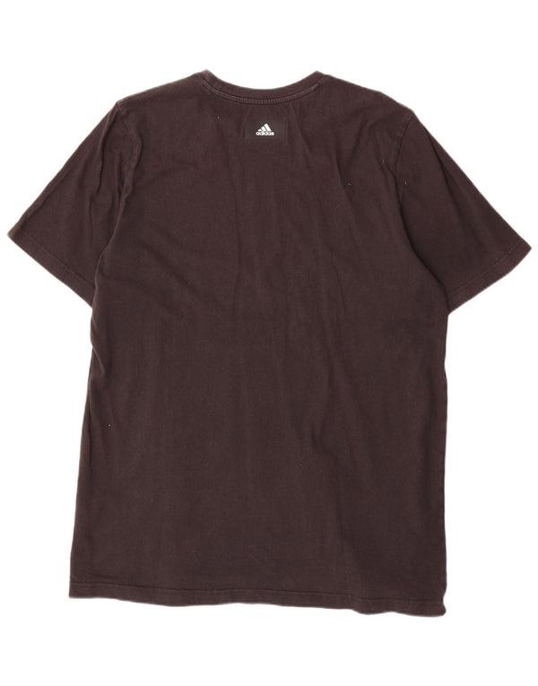 ADIDAS Herren Grafik T-Shirt Top Große schwarze Baumwolle