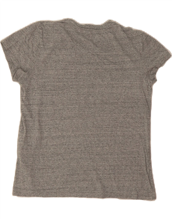 LEVI'S Womens Graphic T-Shirt Top UK 14 Medium Grey Flecked Cotton Vintage Levi's and Second-Hand Levi's from Messina Hembry 