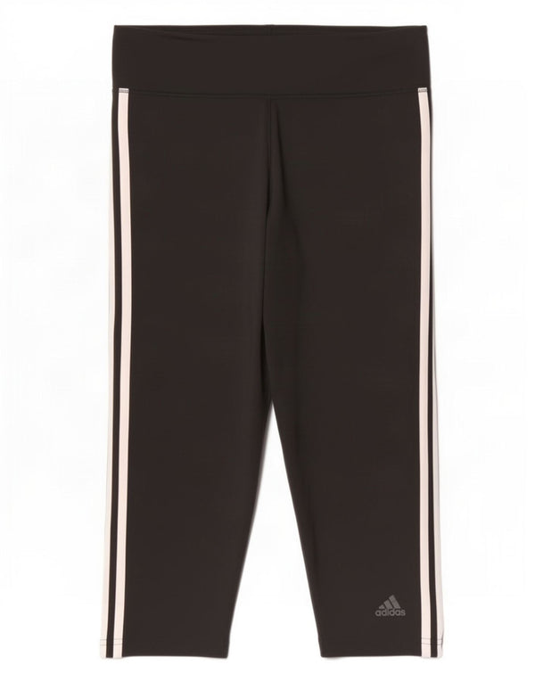 Adidas Damen Climalite Leggings UK 16/18 Large Schwarz Polyester