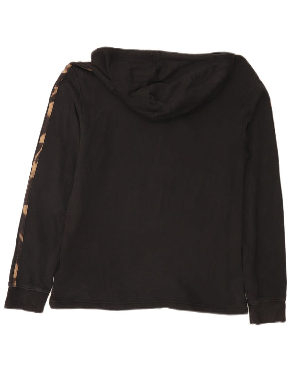 Adidas Damen Kapuzenpullover UK 8/10 Small Schwarz Baumwolle