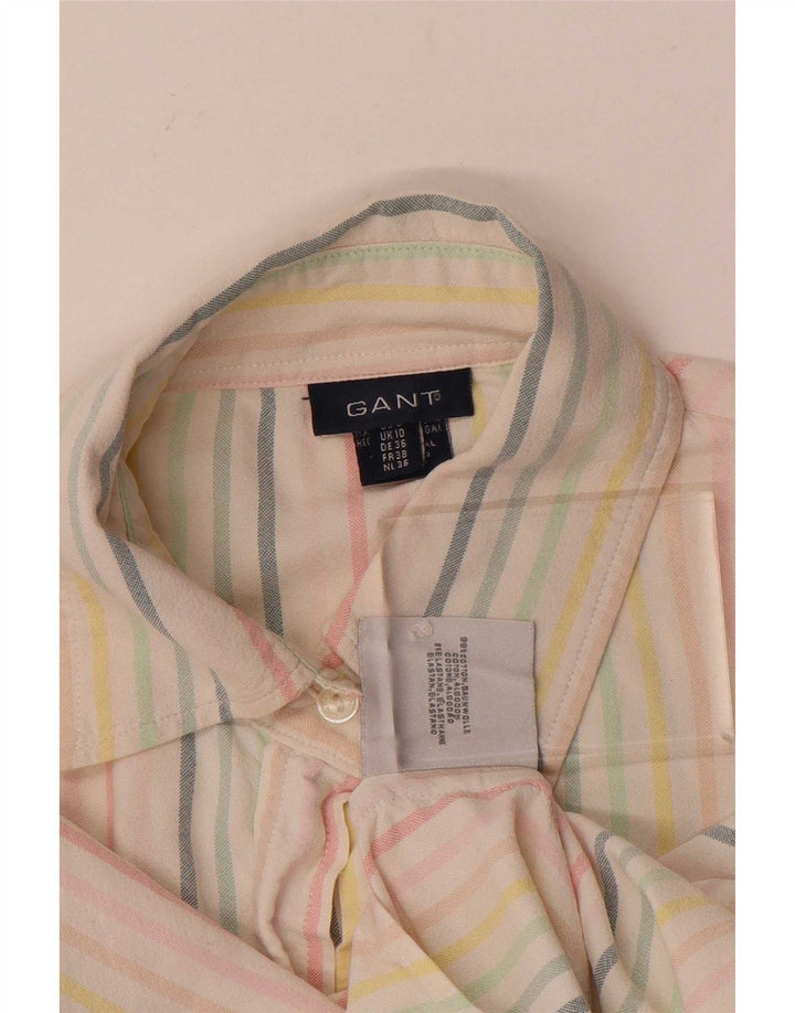Gant Damen-Oversize-Hemd, UK 10, Größe S, mehrfarbig, Nadelstreifen-Baumwolle