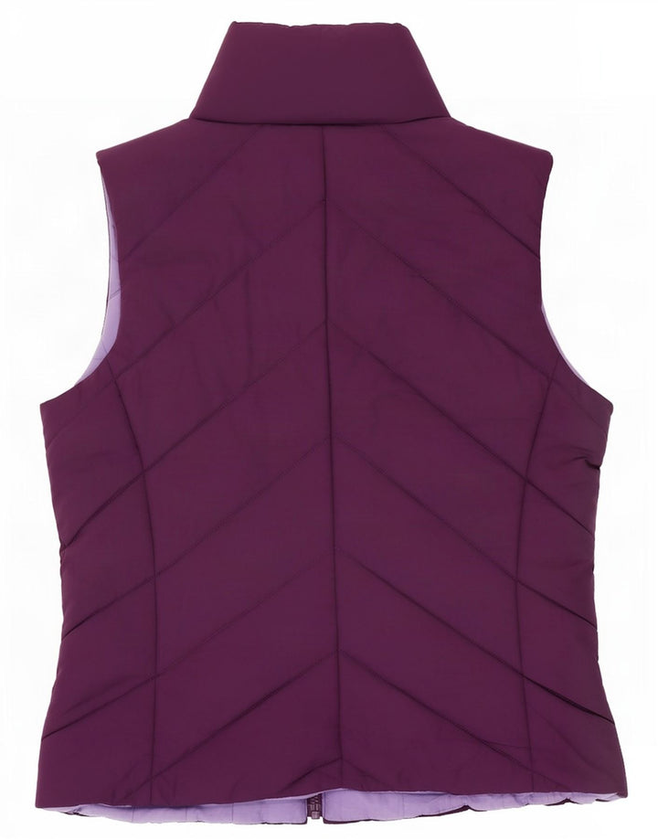 M&Co Damen Wattierte Weste UK 12 Mittellila Polyester