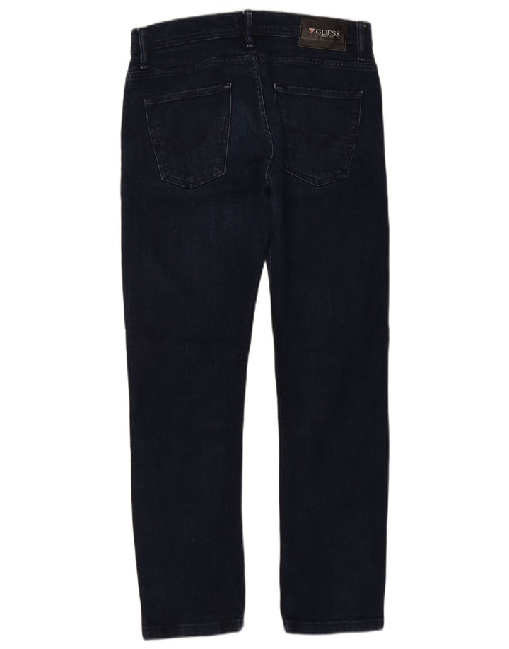 GUESS Herren Slim Jeans W29 L28 Marineblaue Baumwolle