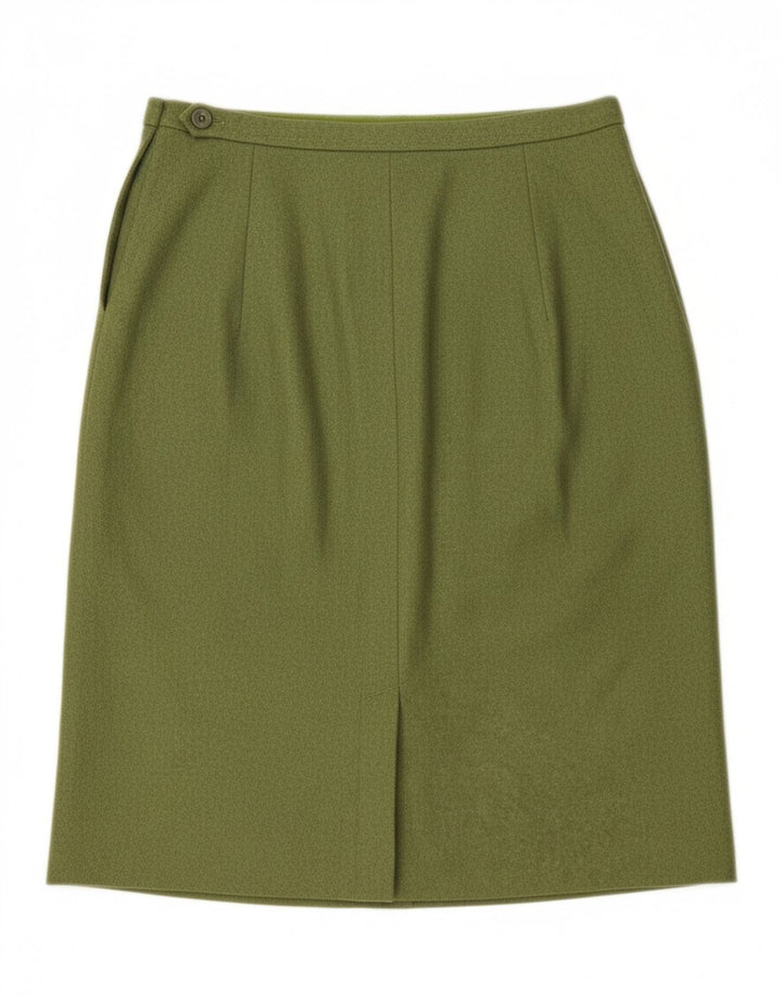 VINTAGE Womens Pencil Skirt W30 Medium Green Vintage Vintage and Second-Hand Vintage from Messina Hembry 