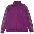 Adidas Damen Trainingsanzug Top Jacke UK 16/18 Large Lila Polyester