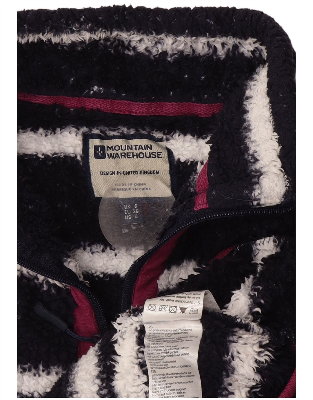 Mountain Warehouse Übergroßer Fleece-Pullover für Damen, Gr. 8, Marineblau