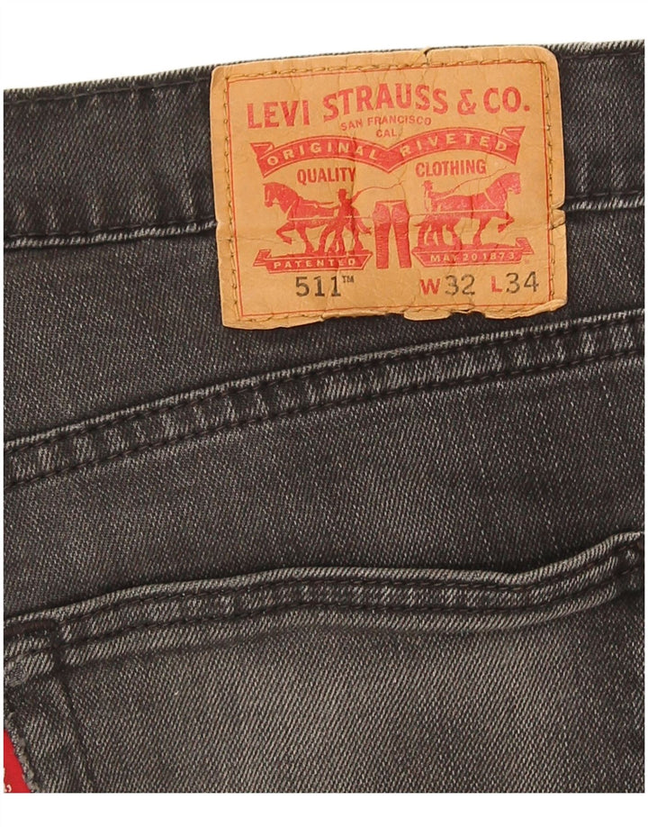 Levi's Herren Slim Jeans W32 L28 Grau
