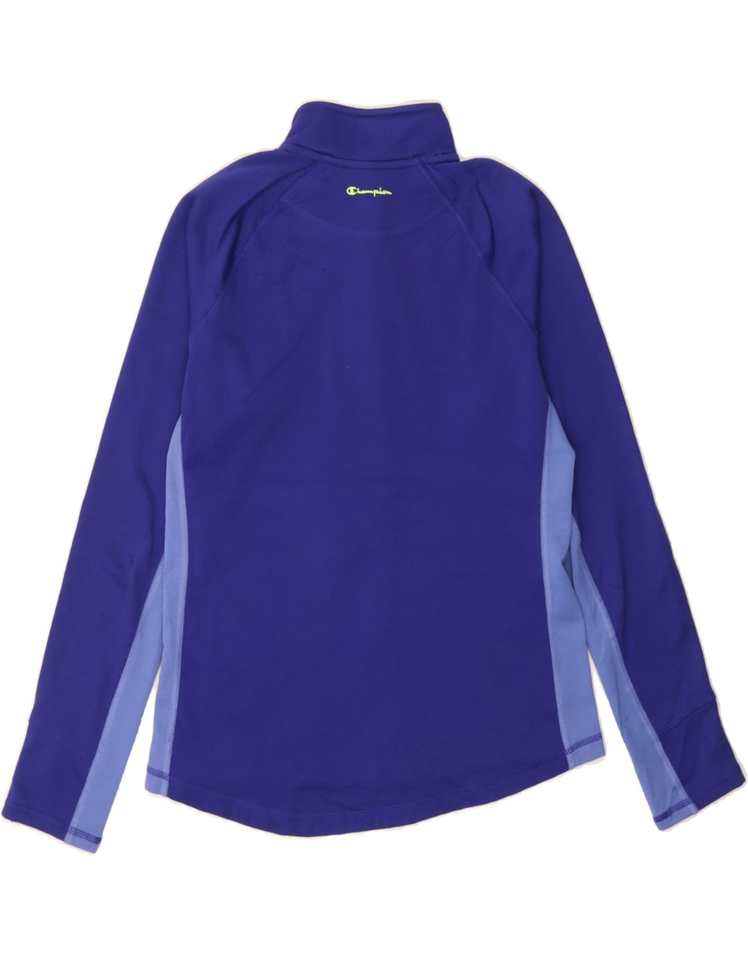 CHAMPION Womens Tracksuit Top Jacket UK 12 Medium Navy Blue Colourblock Vintage Champion and Second-Hand Champion from Messina Hembry 