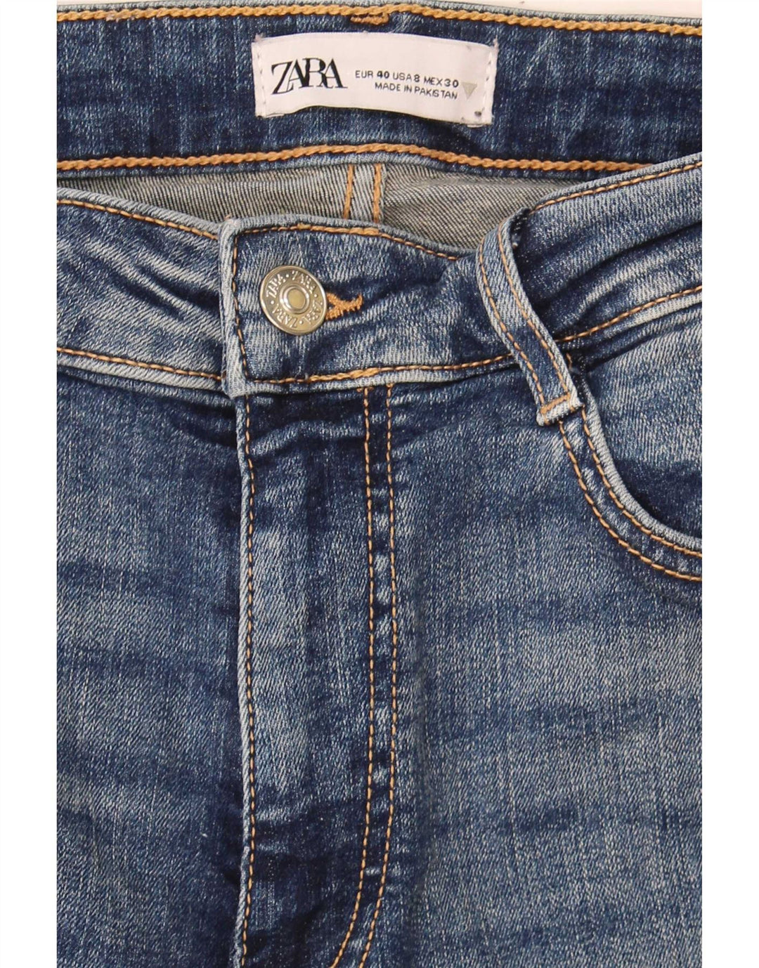 Zara Damen Skinny Jeans EU 40 Medium W30 L28 Blau