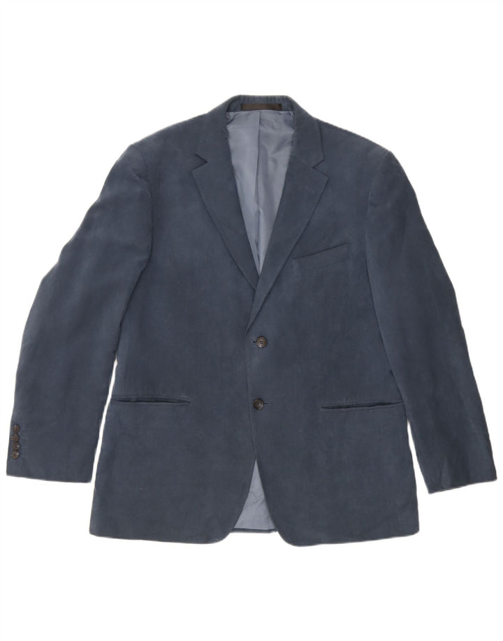 Marks & Spencer Herren-Blazer mit 2 Knöpfen, UK 38, Mittelblau, Polyester