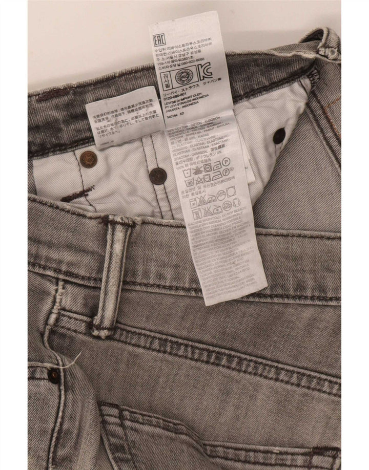 Levi's Herren 511 Distressed Slim Jeans W31 L32 Graue Baumwolle