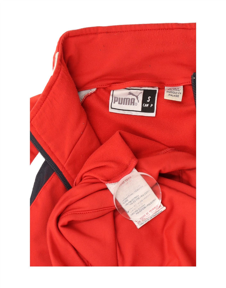 Puma Herren-Trainingsanzug-Top-Jacke, kleines rotes Polyester