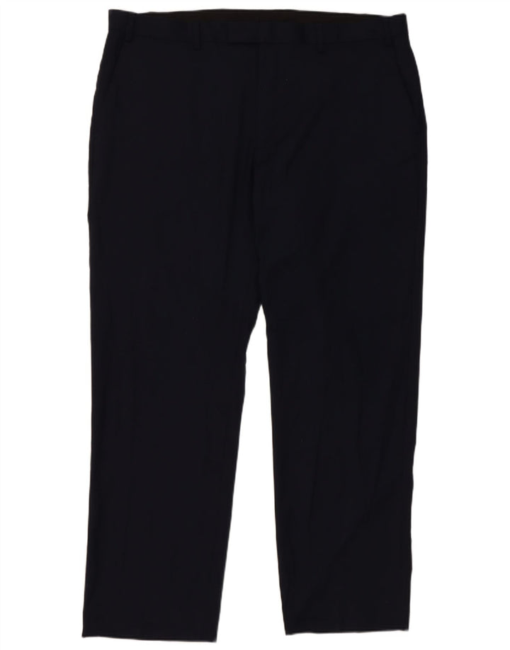 Marks & Spencer Herren-Freizeithose mit normaler Passform, W40 L31, Marineblau