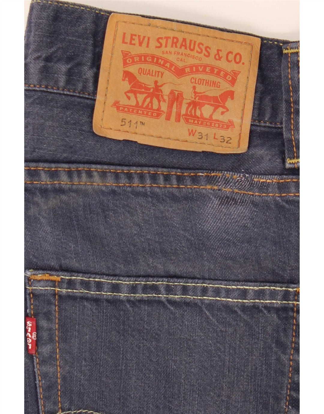 Levi's Herren 511 Slim Jeans W31 L32 Marineblaue Baumwolle