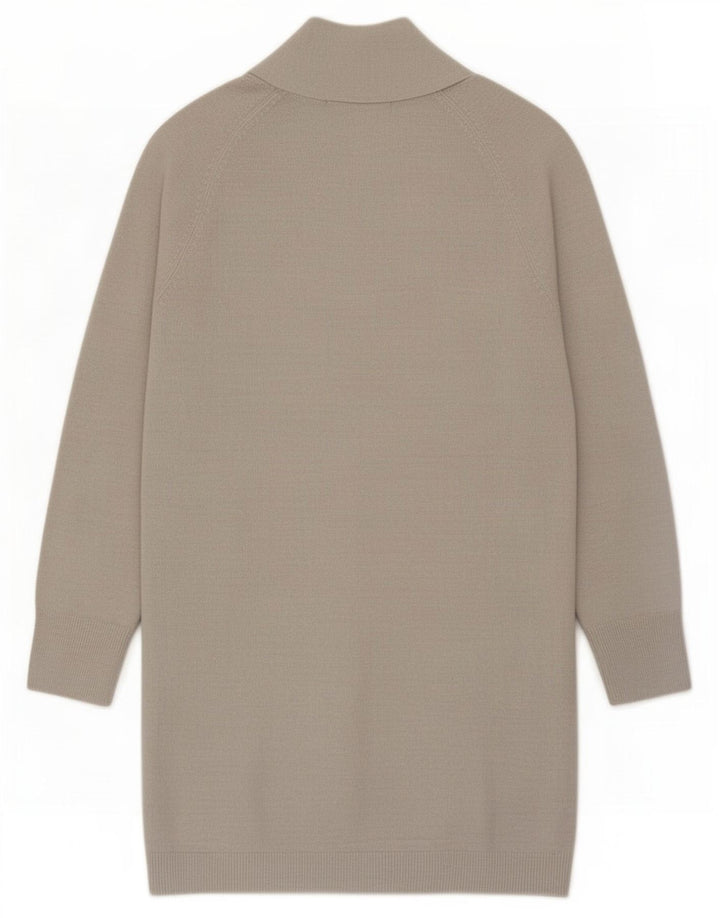 Marks & Spencer Damen Longline-Cardigan-Pullover UK 10 Klein Silber Acryl