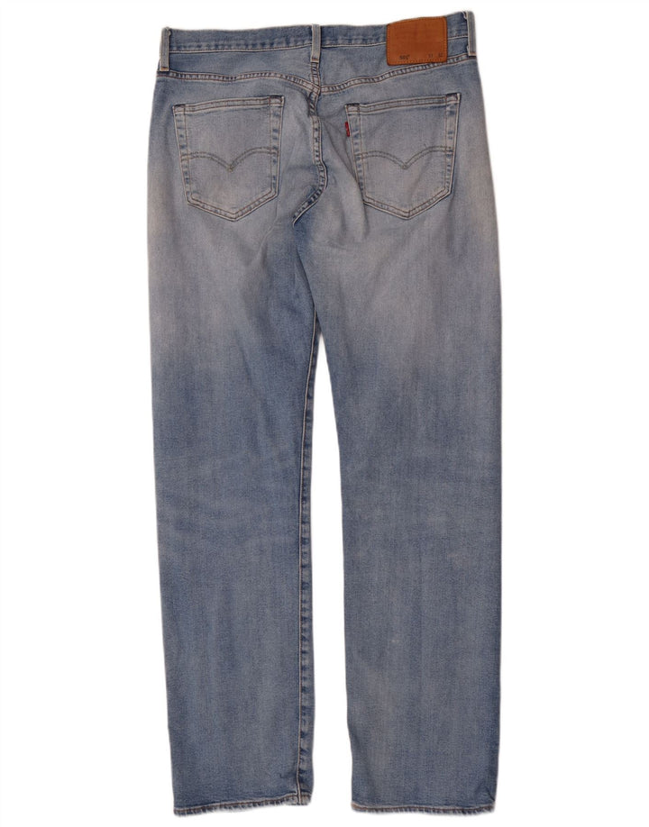Levi's Herren 501 Straight Jeans W33 L32 Blaue Baumwolle