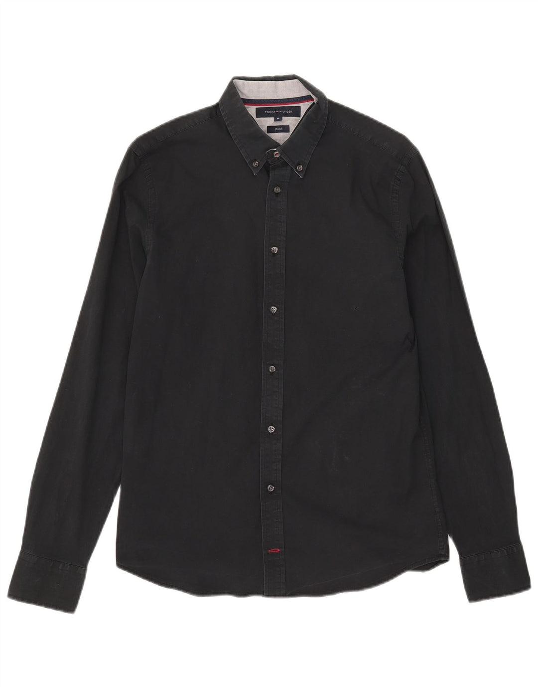 Tommy Hilfiger Herrenhemd Mittelschwarze Baumwolle