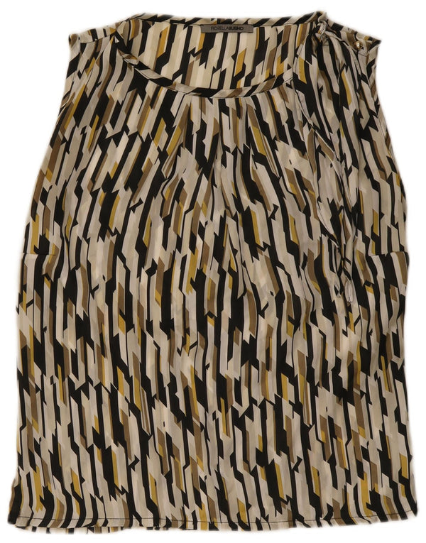 Fiorella Rubino Damen Blusenoberteil UK 12 Medium Mehrfarbig Geometrisch