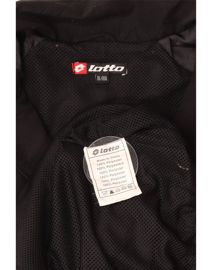 Lotto Herren-Trainingsanzug, Top-Jacke, XL, Schwarz, Polyester, Sport