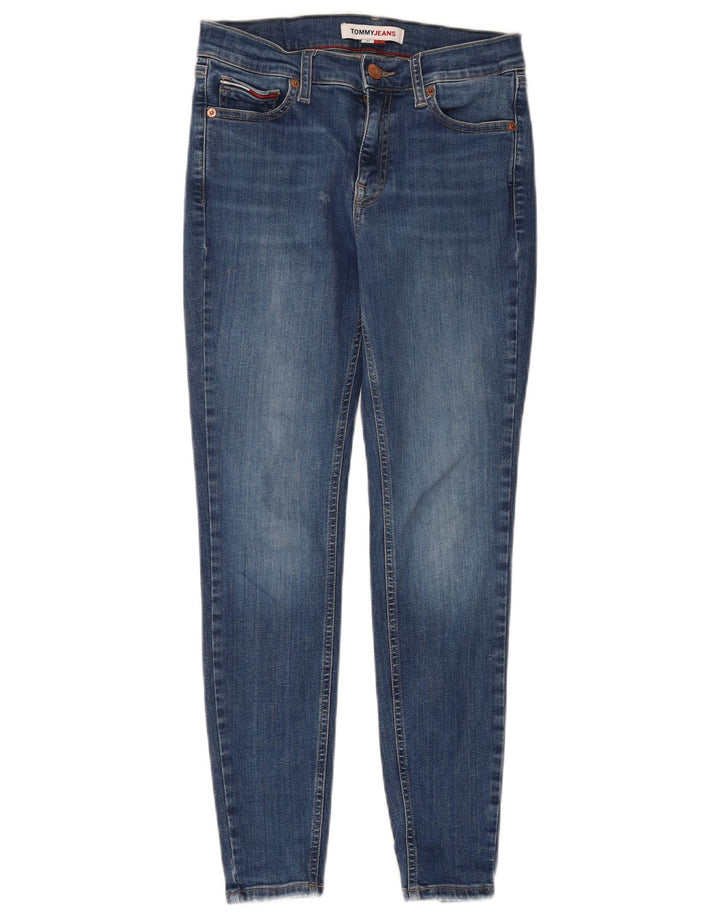 TOMMY HILFIGER Damen Skinny Jeans W27 L28 Blaue Baumwolle