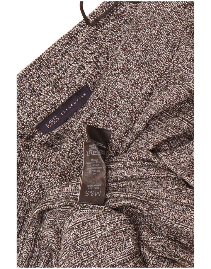 Marks & Spencer Damen-Strickrock in A-Linie mit hoher Taille, Größe M, W26, Grau