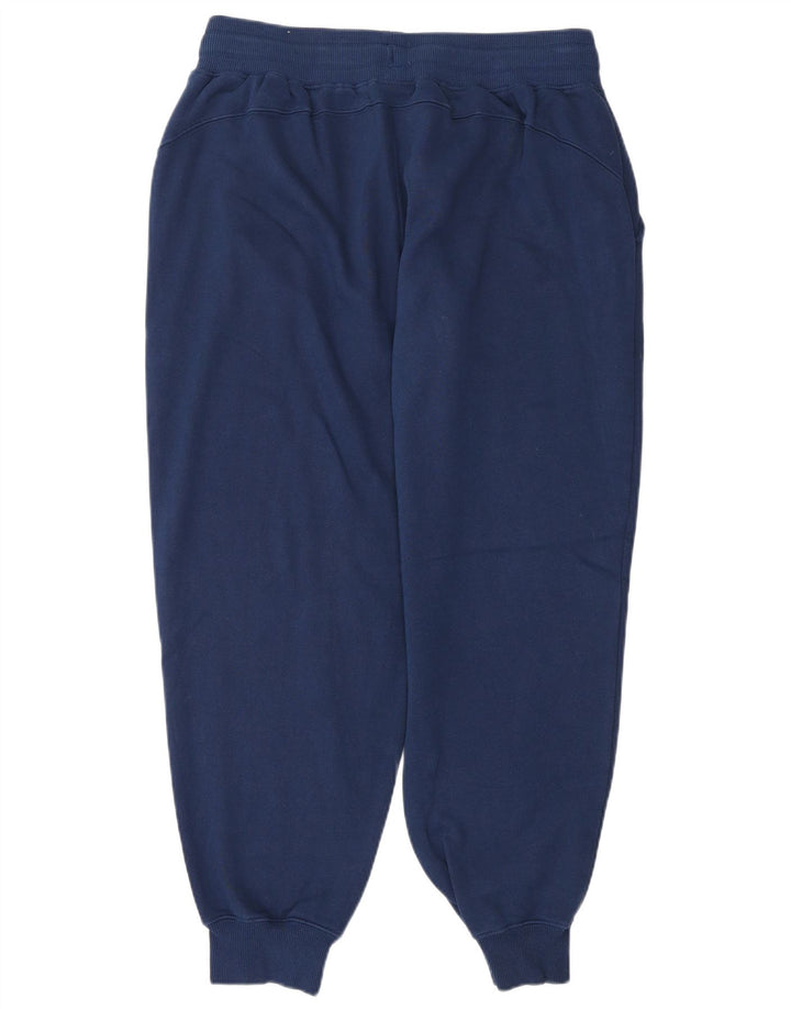 PUMA Herren-Trainingshose mit Grafik, mittelblaue Baumwolle, mittelblau